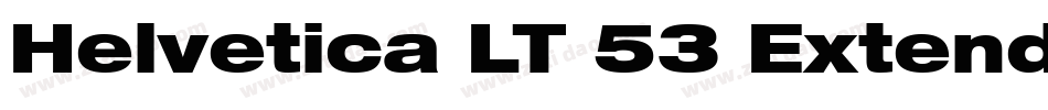 Helvetica LT 53 Extended字体转换